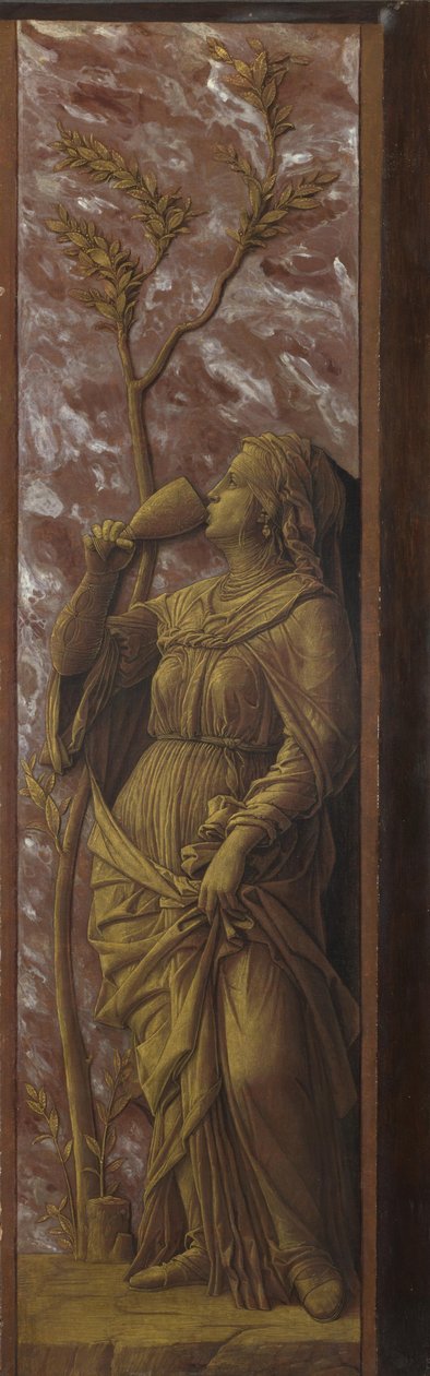 En kvinde drikker, ca. 1500 af Andrea Mantegna