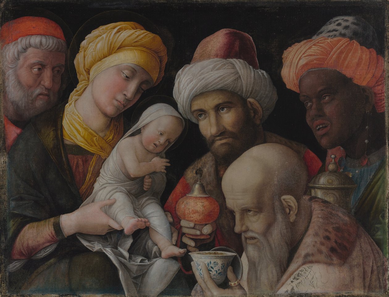 De hellige tre kongers tilbedelse af Andrea Mantegna