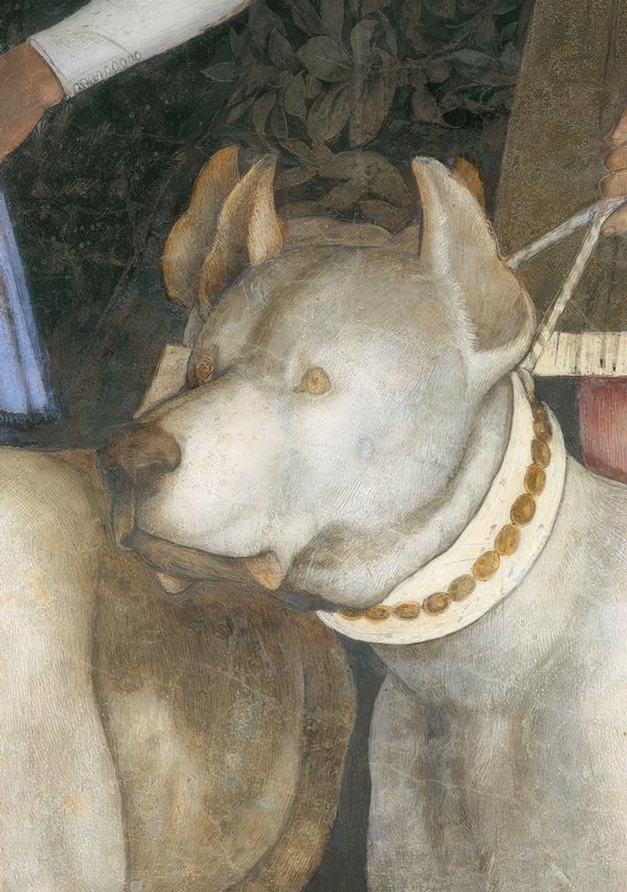Møde mellem markgreve Lodovico III. Gonzaga med sit af Andrea Mantegna