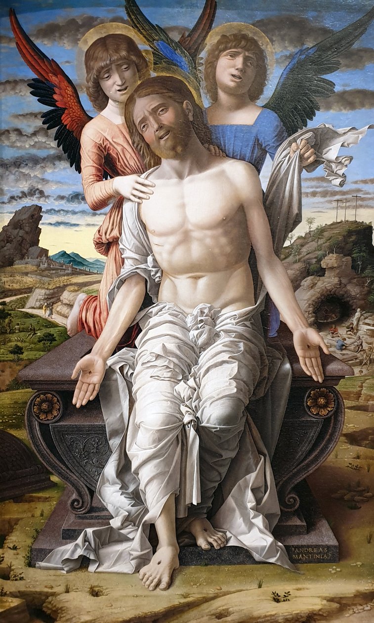 Kristus som lidelsernes mand af Andrea Mantegna