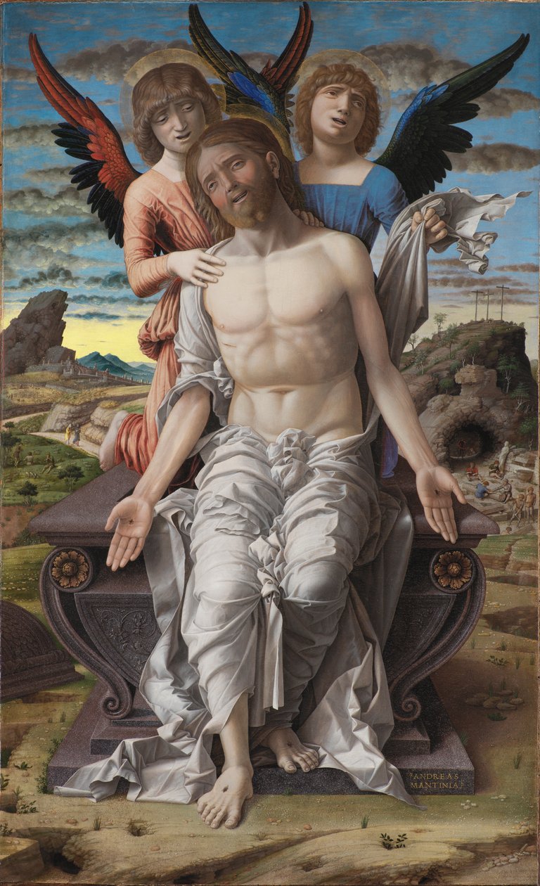 Kristus som den lidende Forløser af Andrea Mantegna