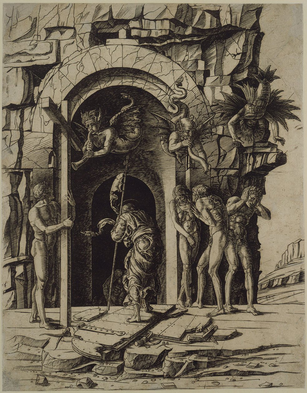 Kristus i forhelvede af Andrea Mantegna