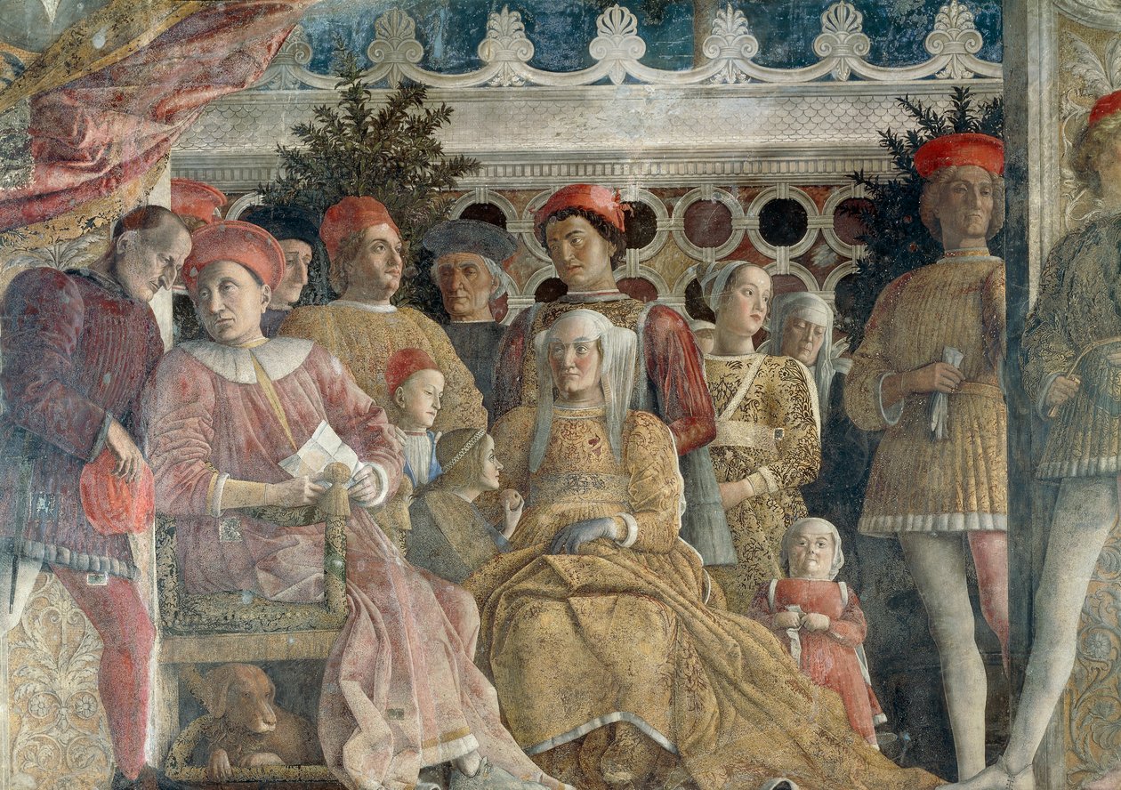 Court Wall, den centrale scene af Andrea Mantegna