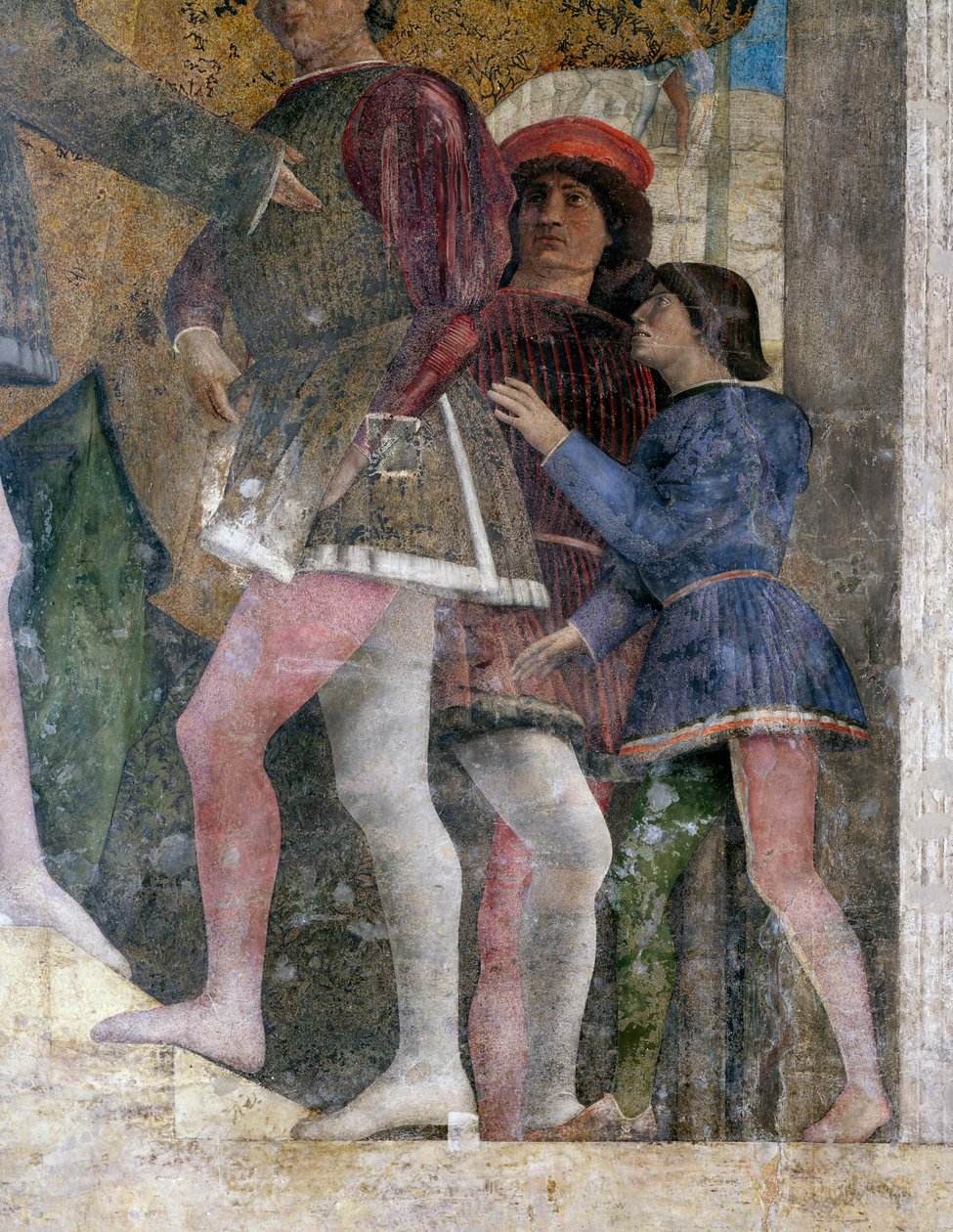 Hofmænd, detalje fra Hofmuren af Andrea Mantegna