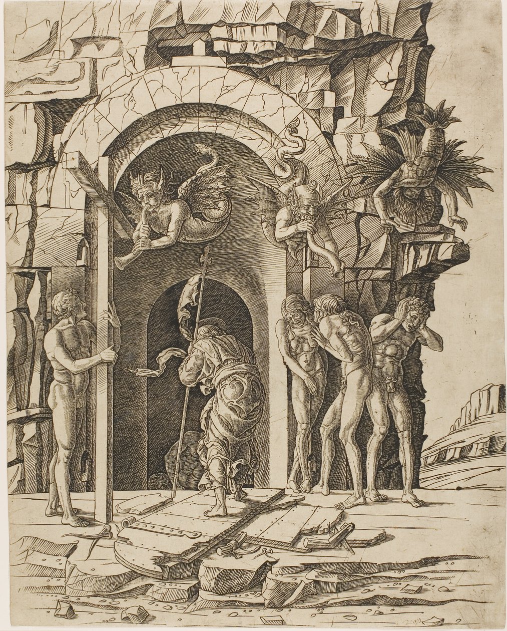 Nedstigning i Limbo af Andrea Mantegna