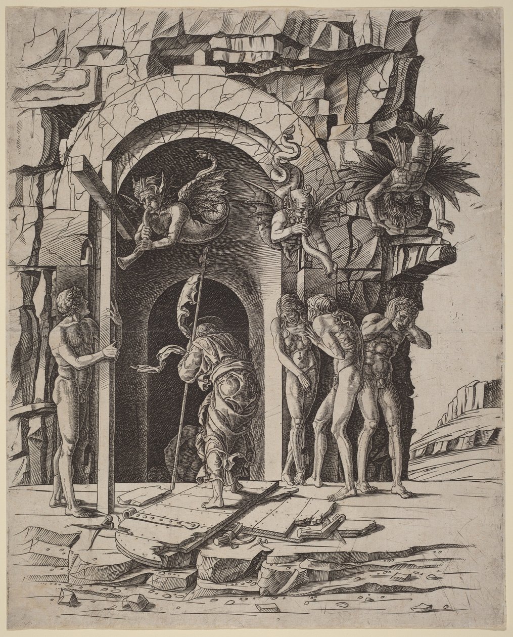Nedstigning til Limbo af Andrea Mantegna