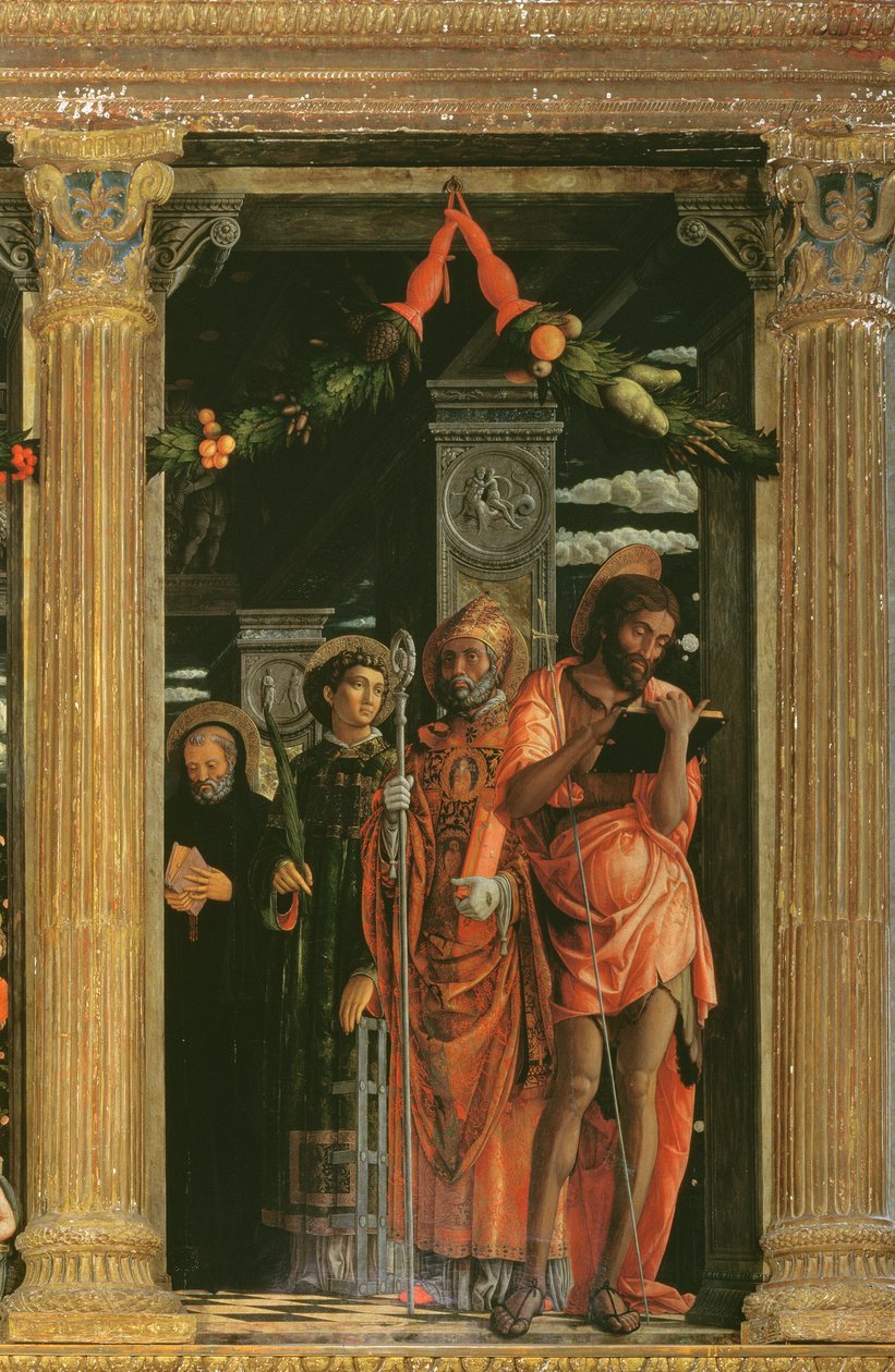 Detalje af San Zeno-altertavlen, 1456-60 af Andrea Mantegna