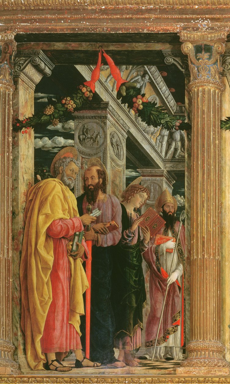 Detalje af San Zeno-altertavlen, 1456-60 af Andrea Mantegna