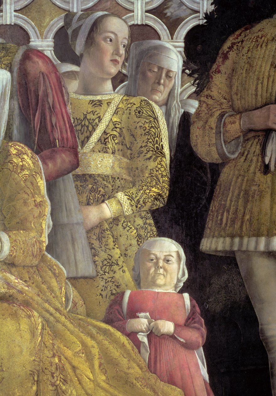 Dværg og andre hoffolk fra gruppeportrættet af Marchese Ludovico Gonzaga III