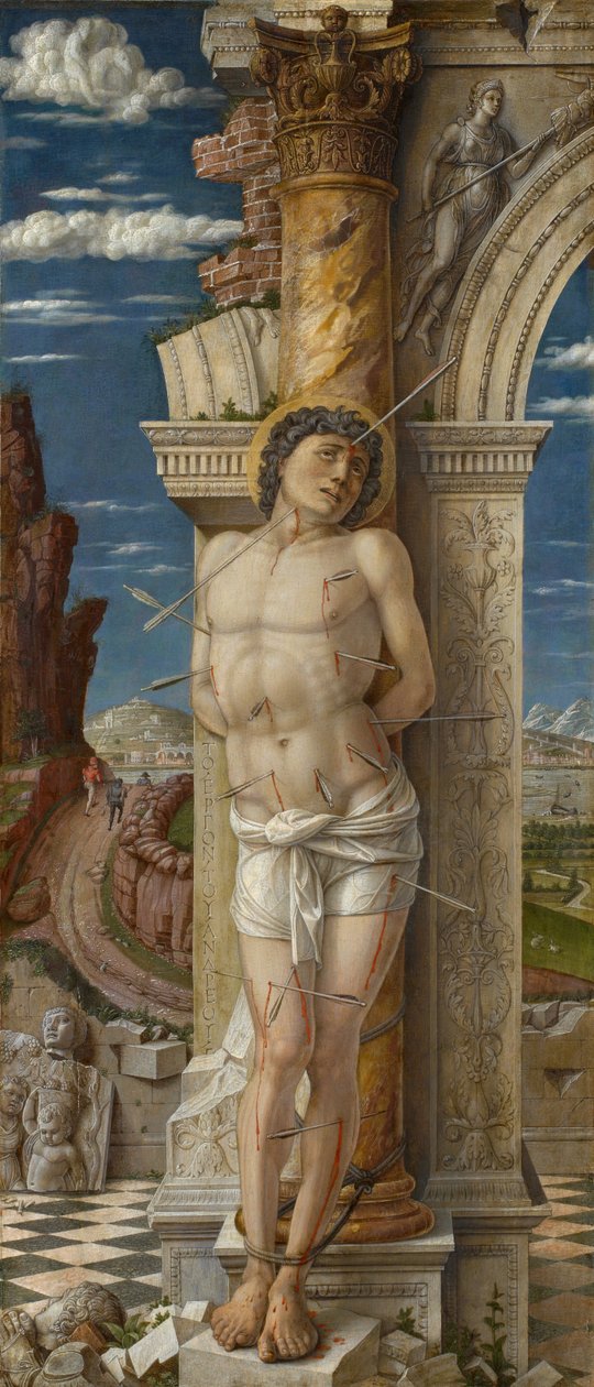 Tysk: Hl. Sebastian Sankt Sebastian af Andrea Mantegna