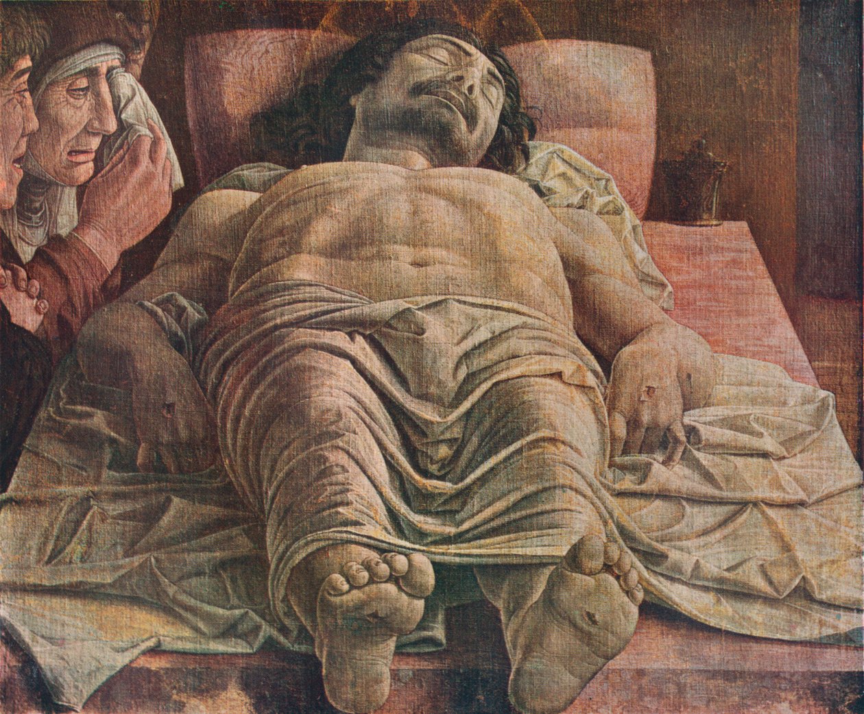 Klagesang over den døde Kristus, 1470-1474, 1930. af Andrea Mantegna