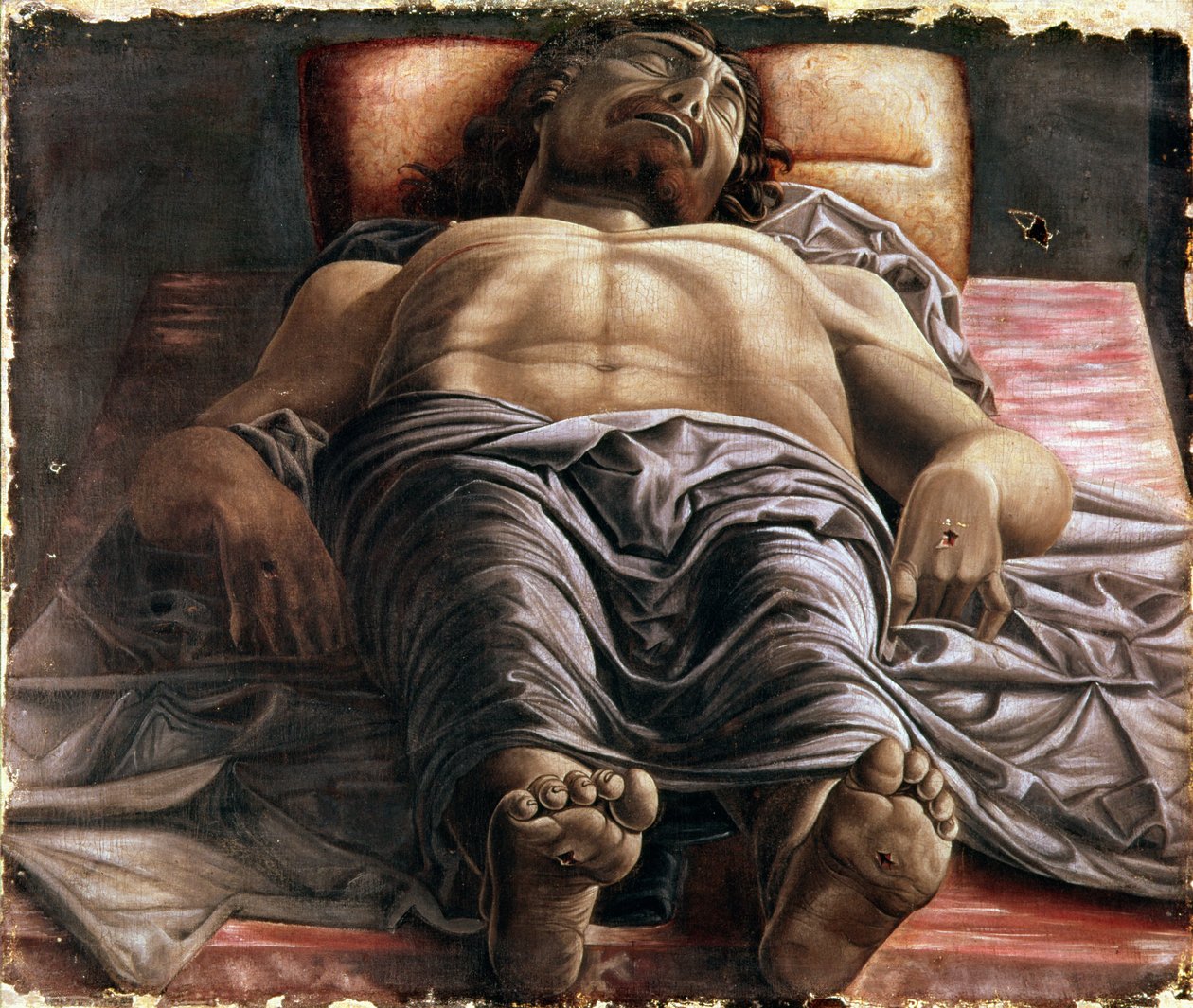 Klagesang over den døde Kristus af Andrea Mantegna