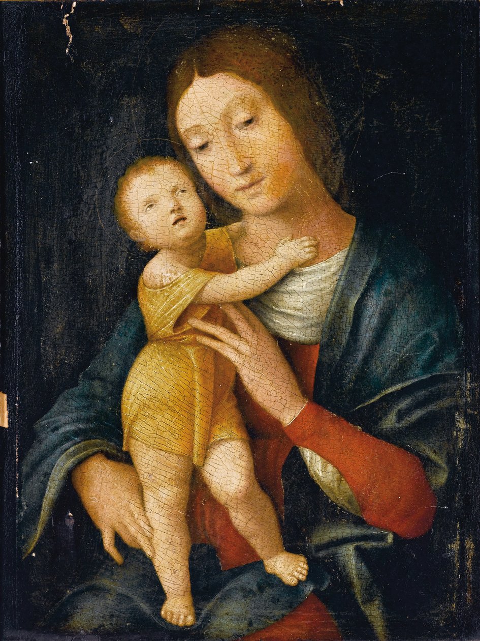 Madonna og barn af Andrea Mantegna
