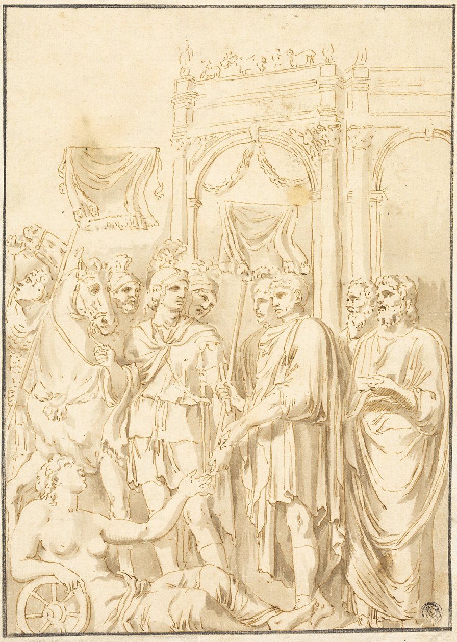 Romerske senatorer og soldater af Andrea Mantegna