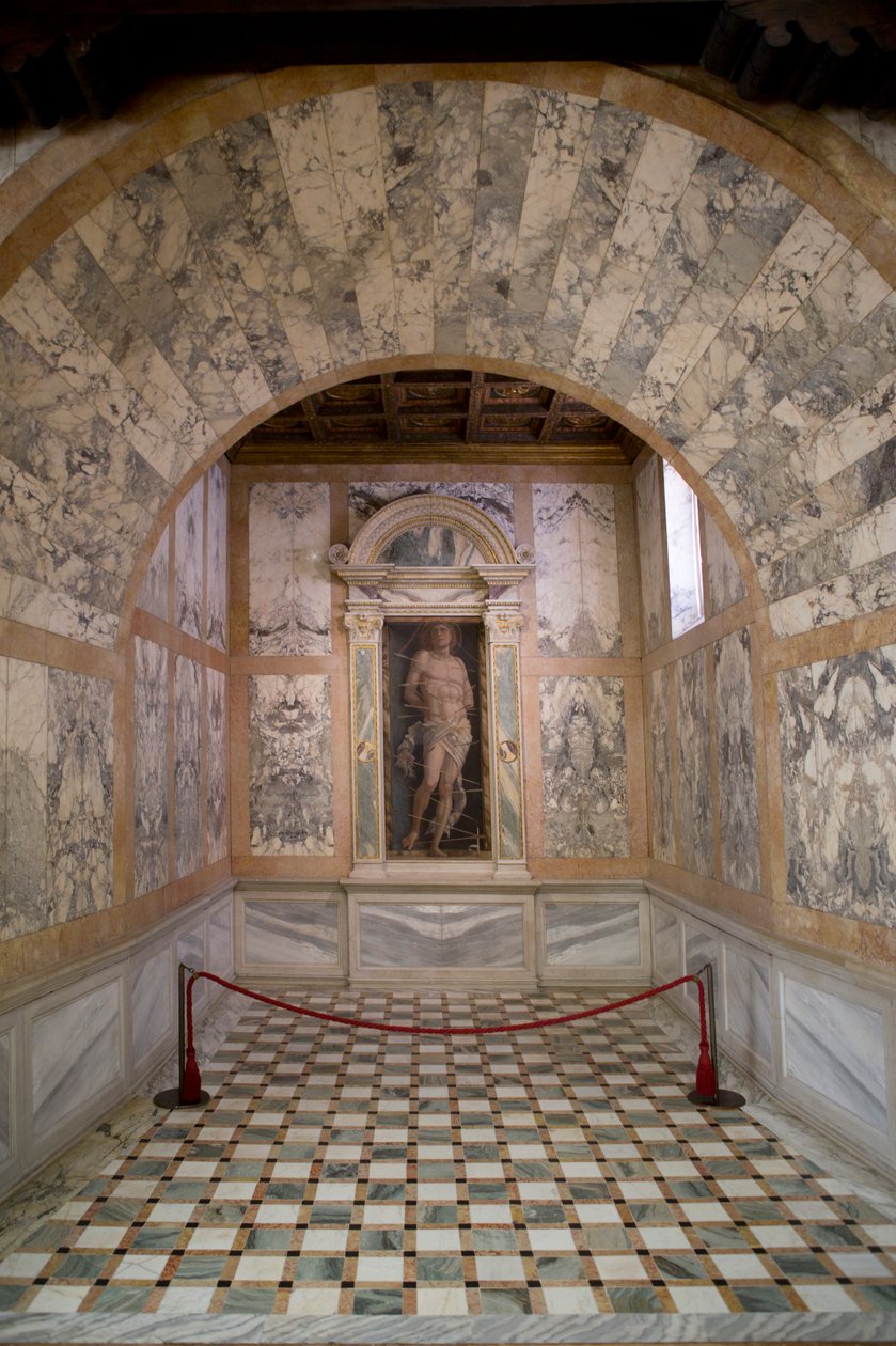 Sankt Sebastian, ca. 1490 af Andrea Mantegna