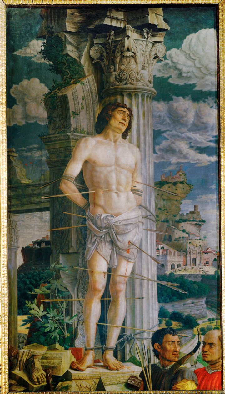 Sankt Sebastian, malet til Gonzaga-familien i Mantua ... af Andrea Mantegna