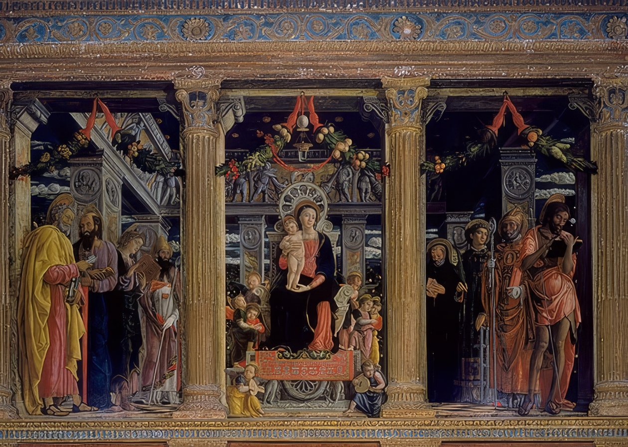 San Zeno-Alter. 1457-1460 af Andrea Mantegna