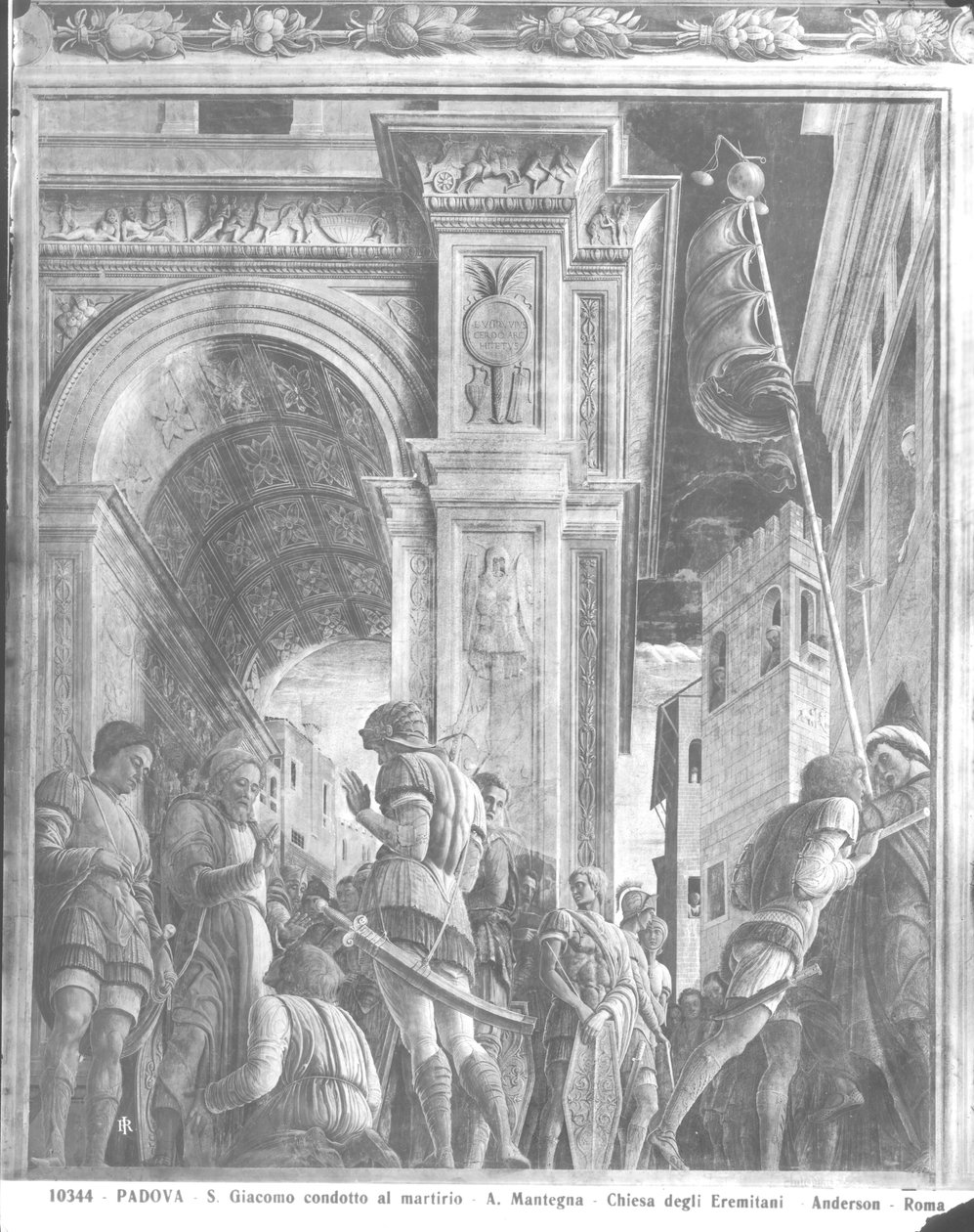 St. Jakob den Store på vej til henrettelse (detaljer) af Andrea Mantegna