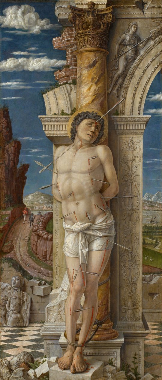 St. Sebastian, ca. 1459 (tempera på panel) af Andrea Mantegna