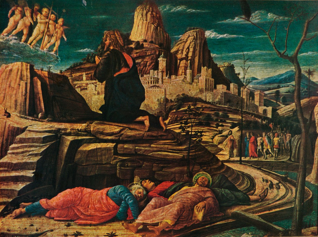 Kvalen i haven, c1458, 1909 af Andrea Mantegna