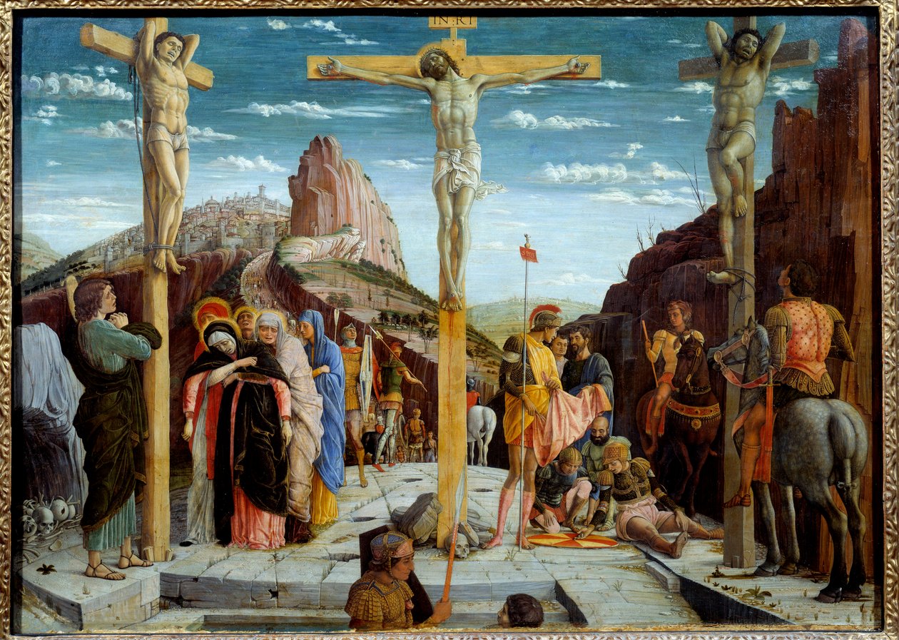 Golgata-maleriet af Andrea Mantegna (1431-1506) 1400-tallet søn. 0,76x0,96 m - Golgata. Maleri af Andrea Mantegna (1431-1506) af Andrea Mantegna