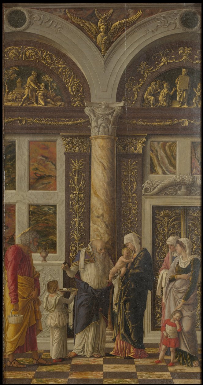 Omskæringstriptykonen af ​​Uffizi Uffizi Tryptich, højre panel, ca 1463-1464 af Andrea Mantegna