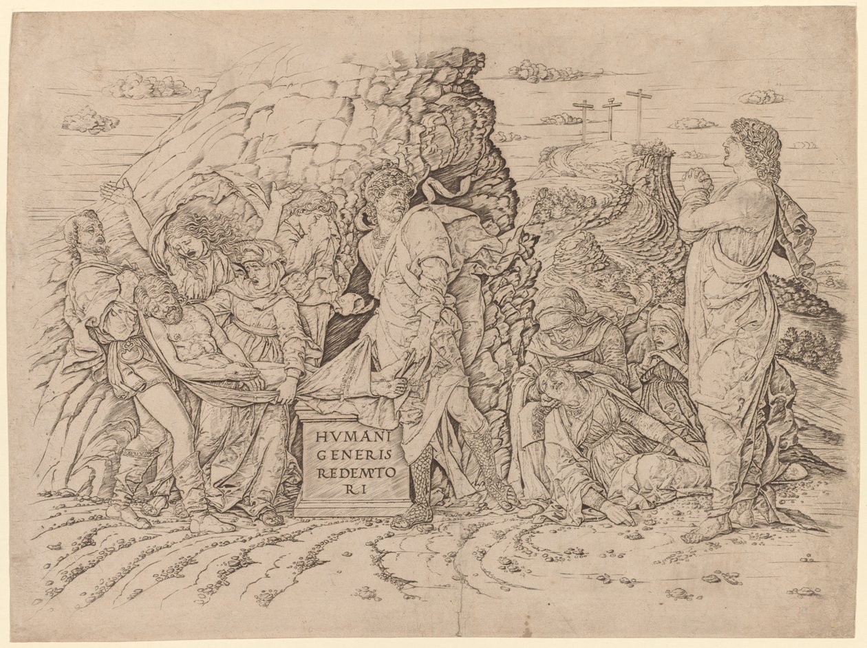 Begravelsen. af Andrea Mantegna