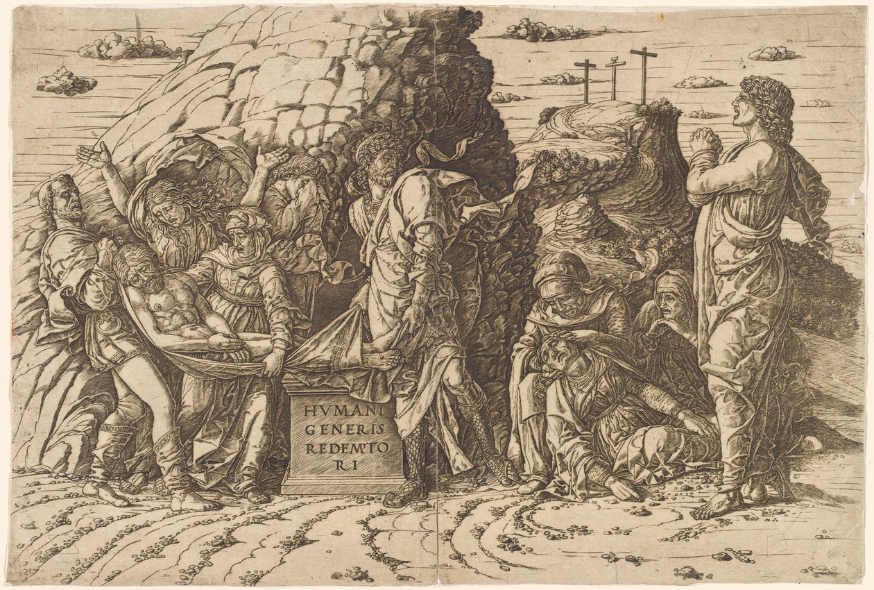 Begravelsen, ca. 1470 1475. af Andrea Mantegna