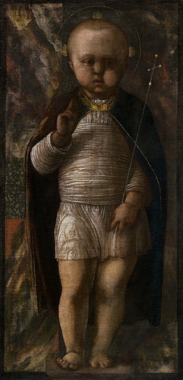 The Infant Savior, ca. 1460 (tempera på lærred) af Andrea Mantegna