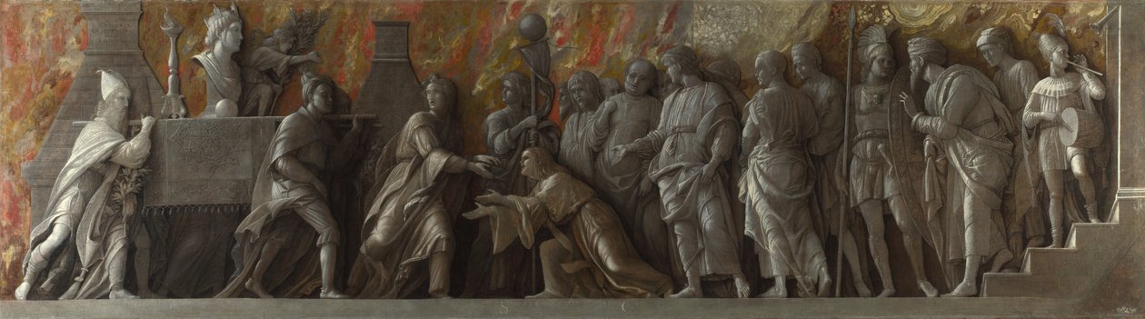 Indførelsen af Cybele-kulten i Rom, ca. 1505 af Andrea Mantegna