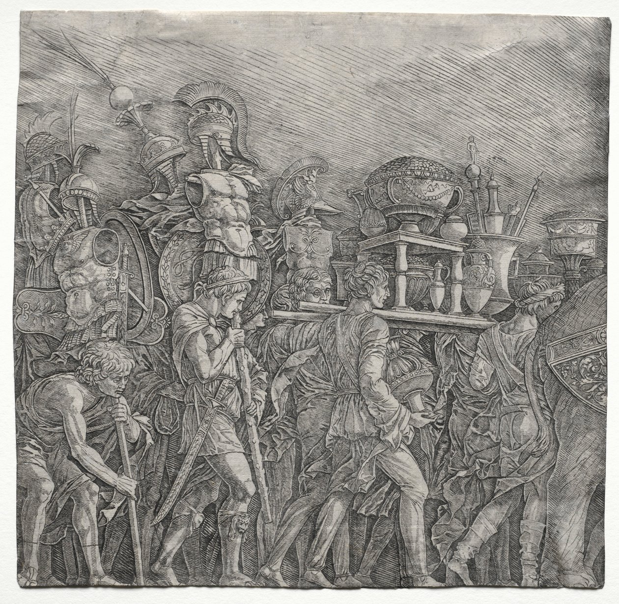 Cæsars triumfer: Korseletbærerne, ca. 1495. af Andrea Mantegna