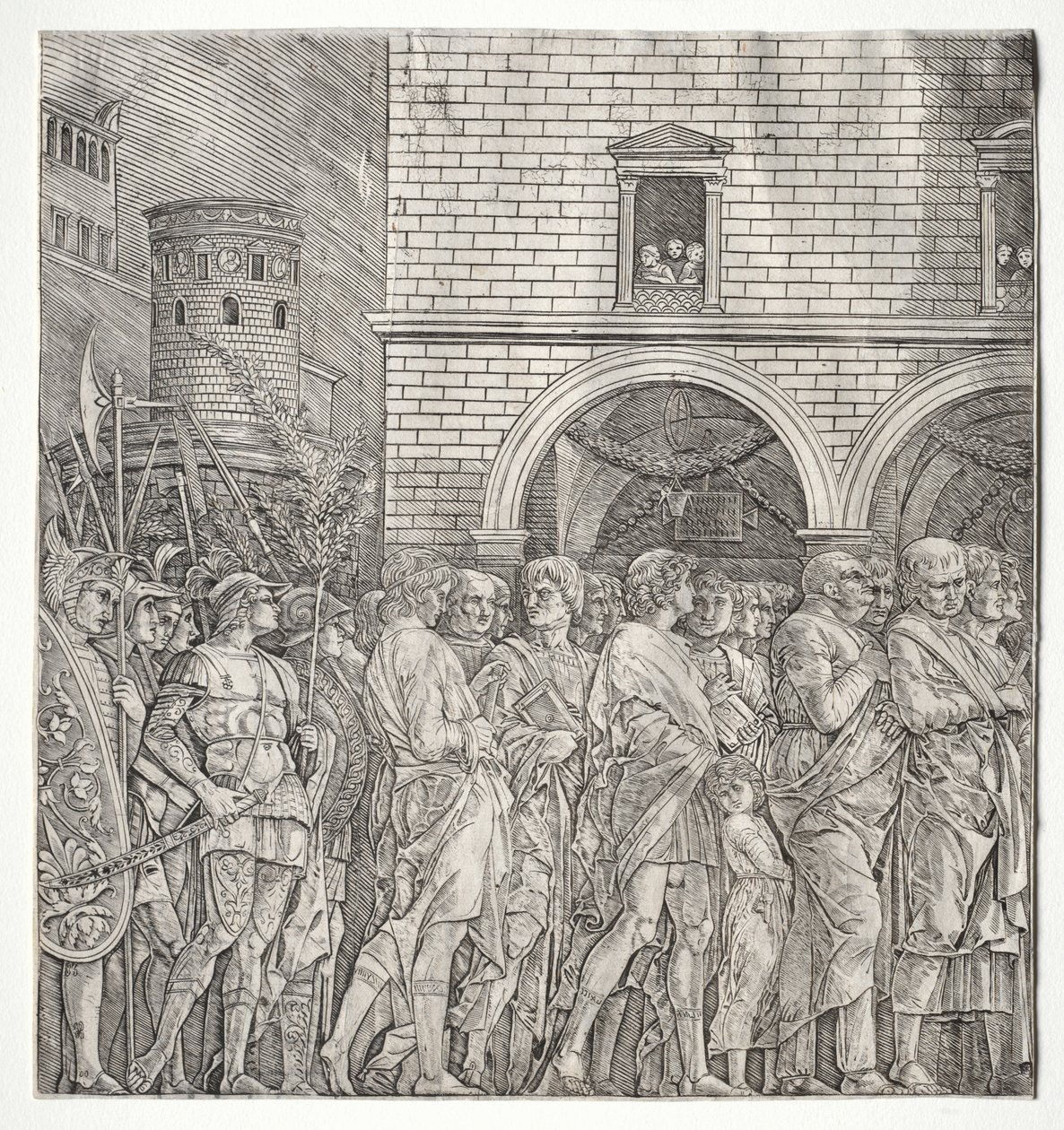 Cæsars triumfer: Senatorerne, 1400-tallet. af Andrea Mantegna