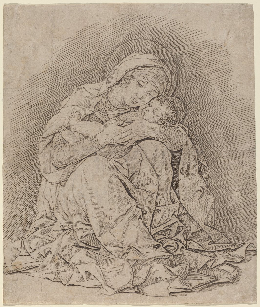 Jomfruen og Barnet af Andrea Mantegna