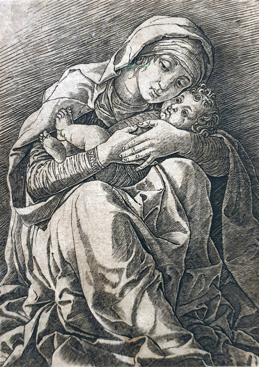 Jomfruen og barnet af Andrea Mantegna