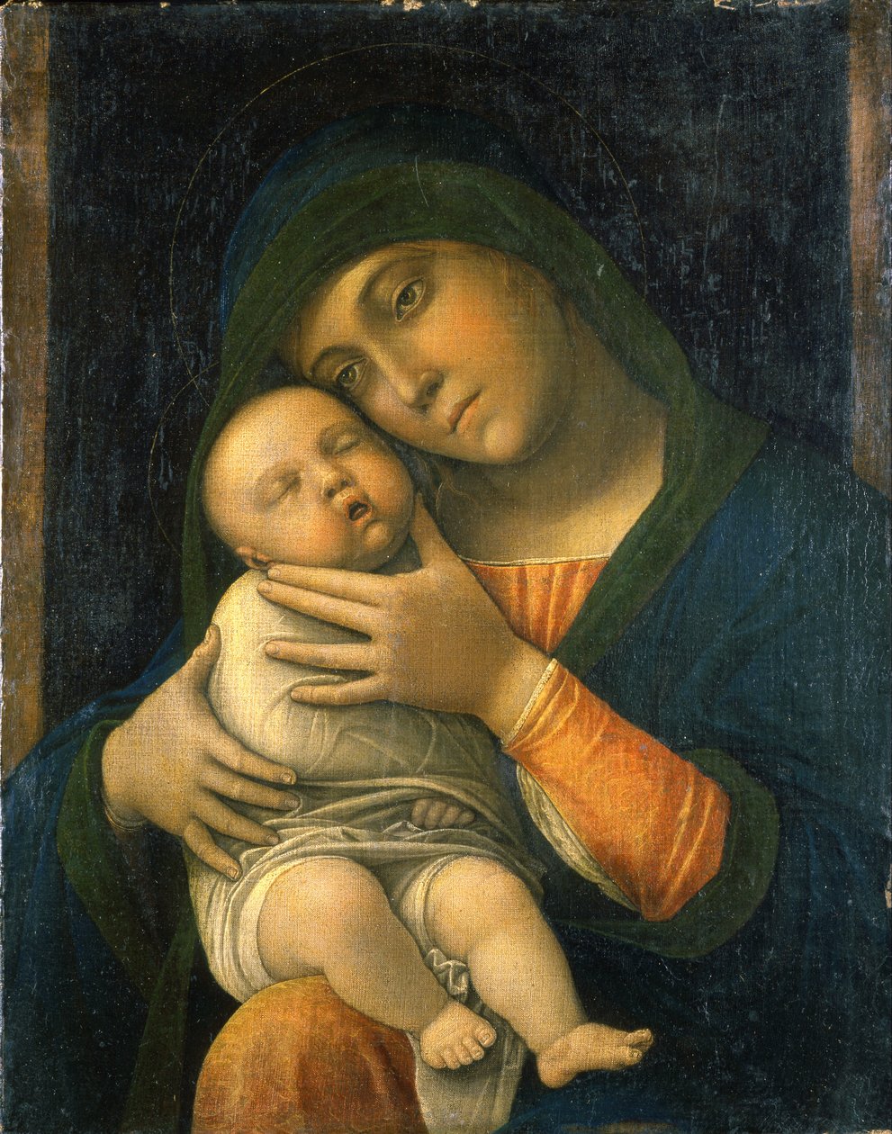 Jomfruen og Barnet af Andrea Mantegna