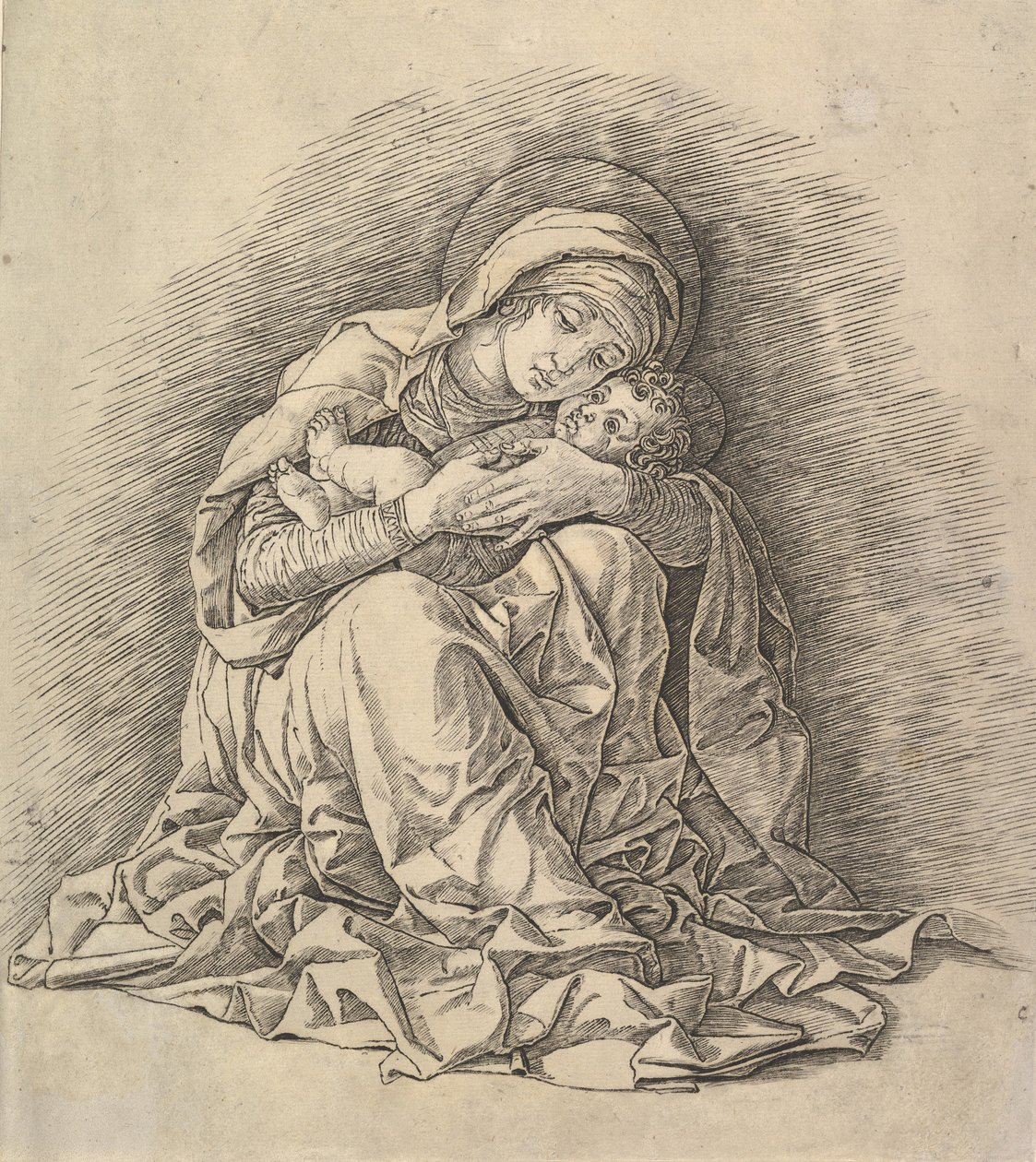 Jomfruen og barnet, ca. 1485-91. af Andrea Mantegna
