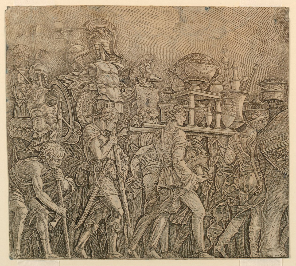 Cæsars Triumf: Korseletbærerne af Andrea Mantegna