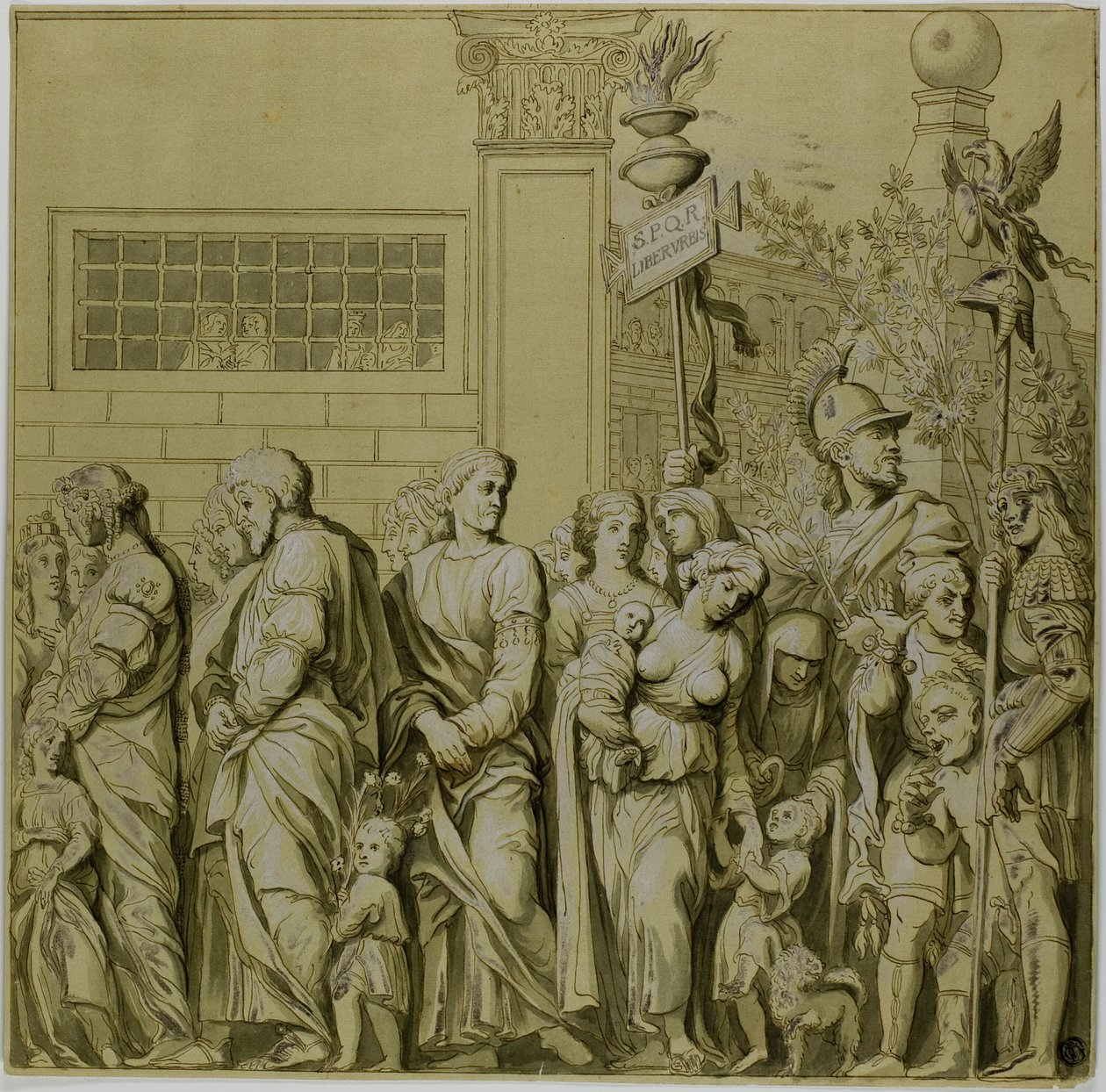 Julius Cæsars triumfer: Lærred nr. VII af Andrea Mantegna