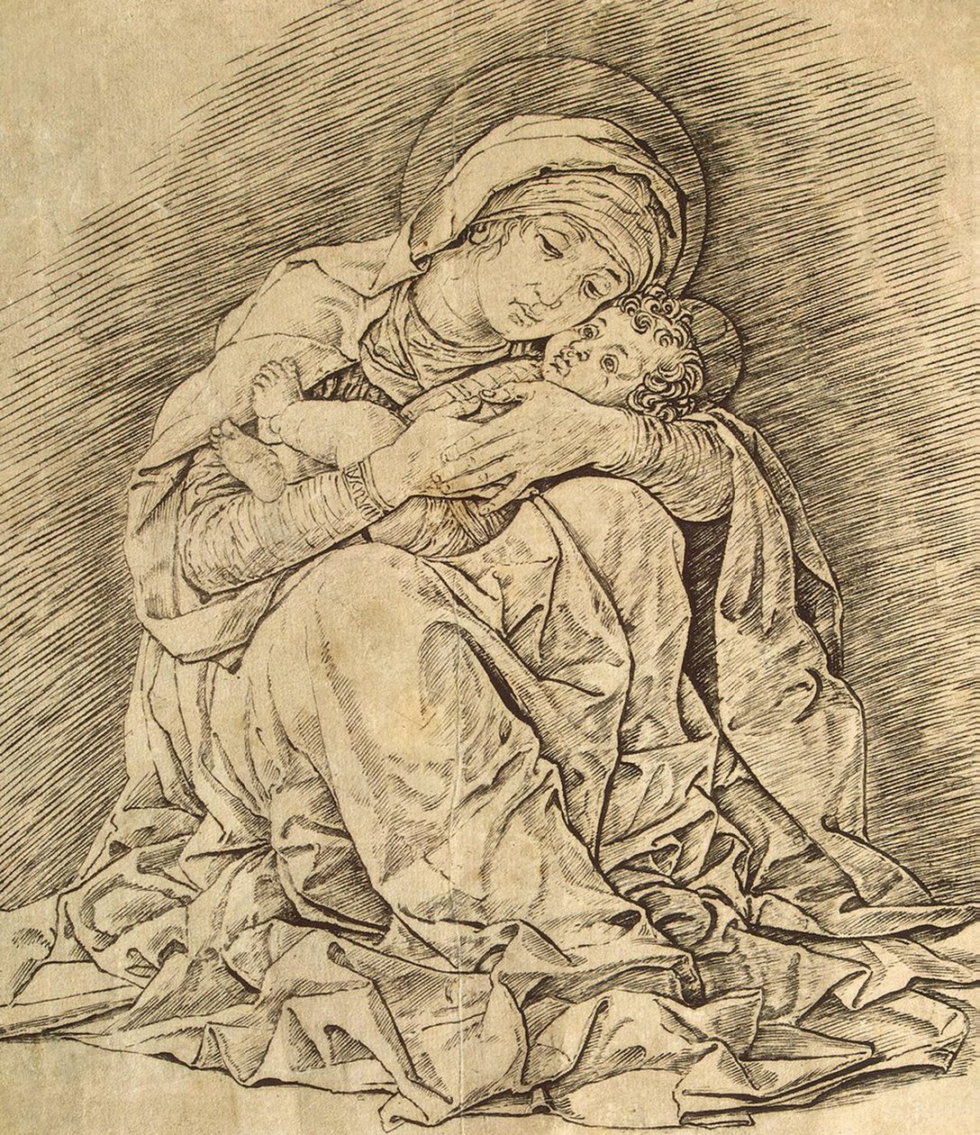 Jomfru og barn af Andrea Mantegna