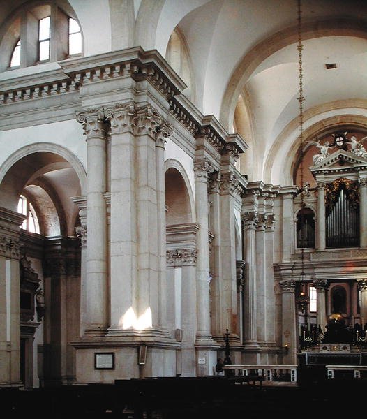 Skibet indvendigt, 1566-80 af Andrea Palladio
