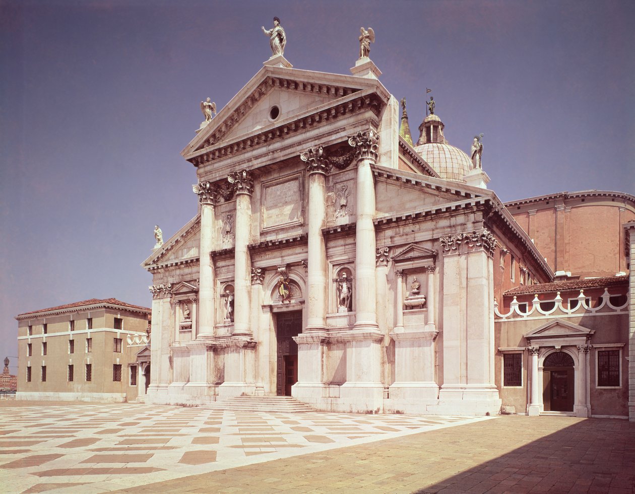 Udsigt over facaden, bygget 1607-11 af Andrea Palladio