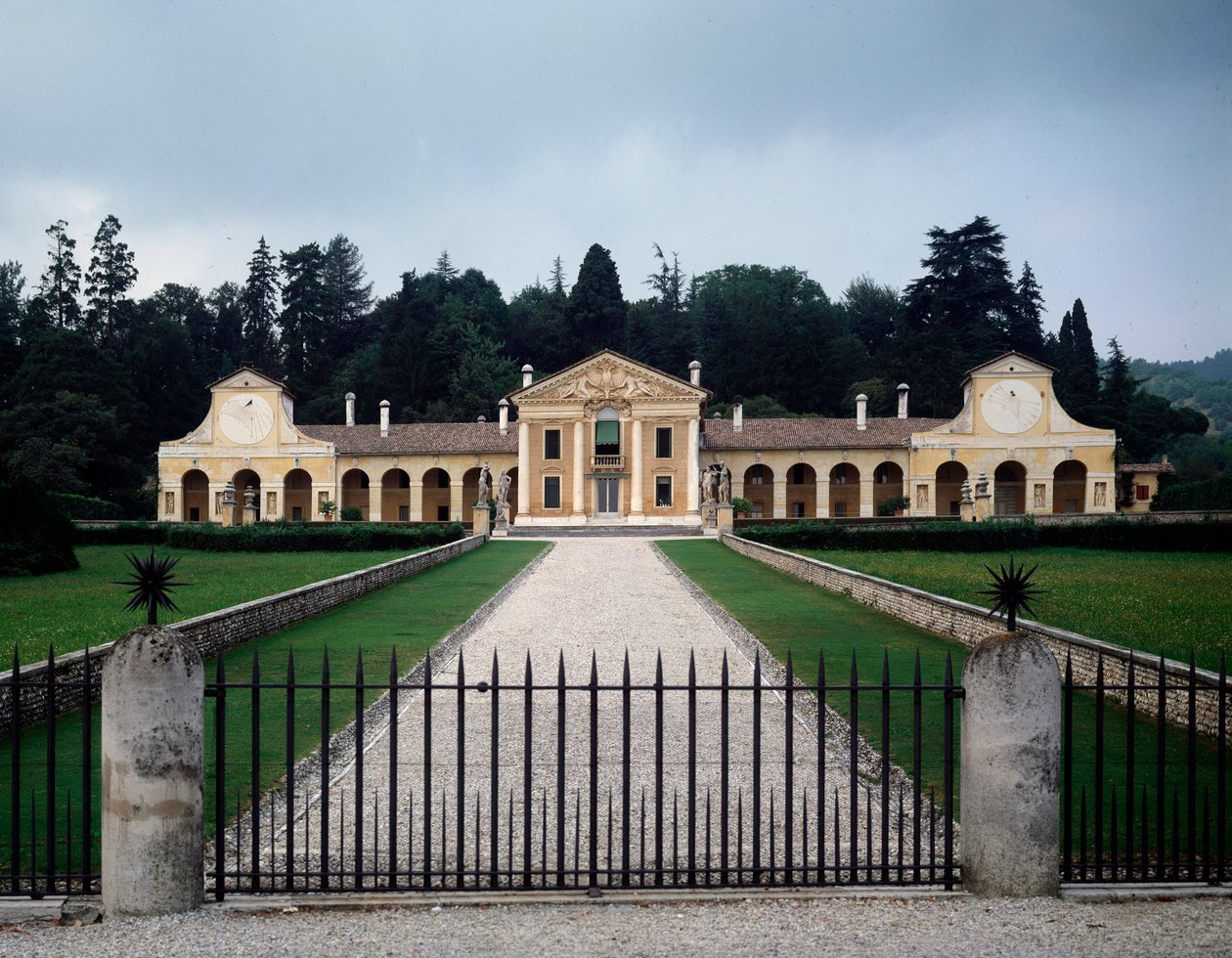Udsigt over villaen Barbaro eller Volpi af Andrea Palladio