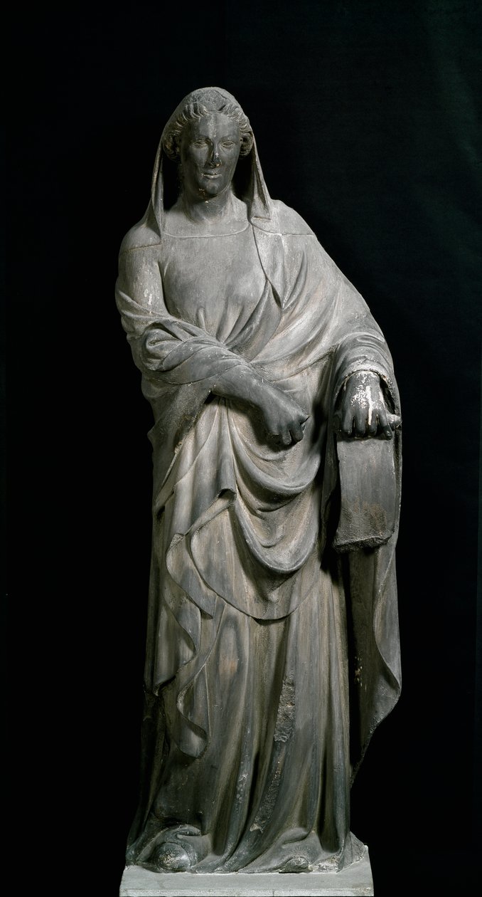 Sibylle af Tibur, fra klokketårnet. Marmor skulptur af Andrea Pisano