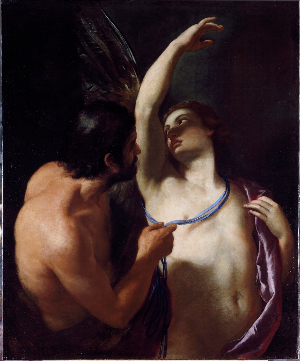 Icarus og Dedale (Icarus og Daedalus) Maleri af Andrea Sacchi (1599-1661) begyndelsen af ​​det 17. århundrede Genes, Musei di Strada Nuova (ex Palazzo Rosso) af Andrea Sacchi