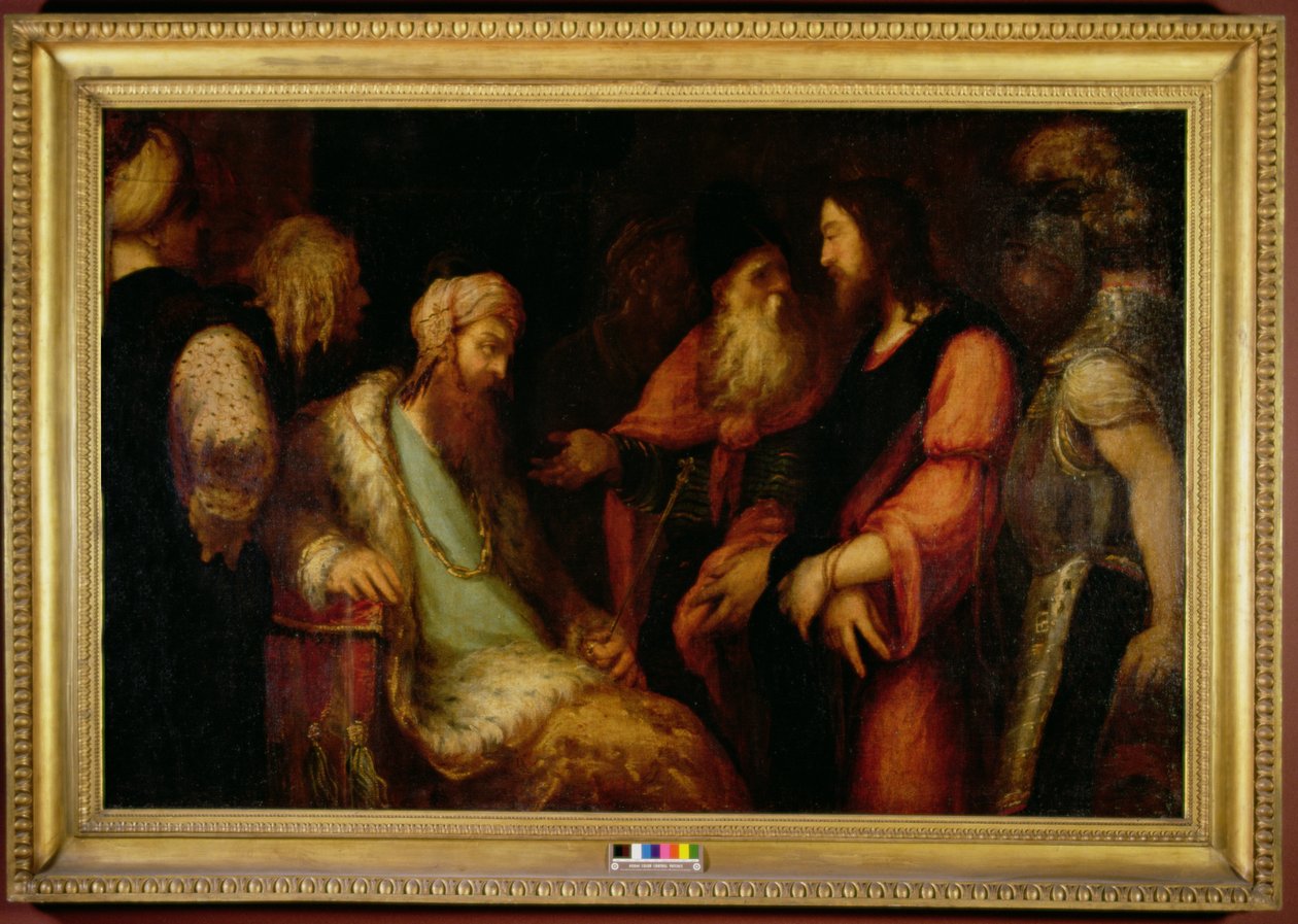 Kristus før Herodes, ca. 1558-62 af Andrea Schiavone