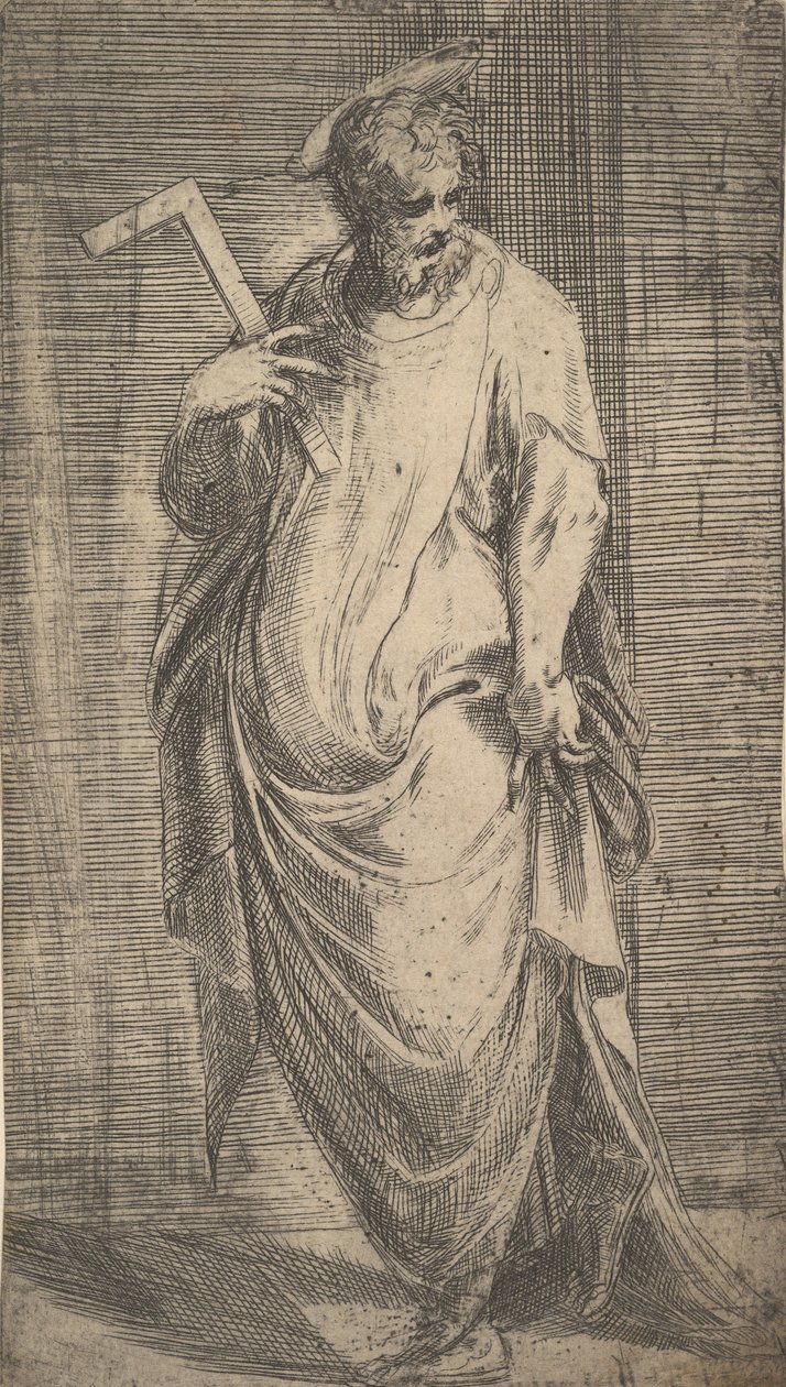 Saint James Minor fra Kristus og apostlene, ca. 1548-50. af Andrea Schiavone