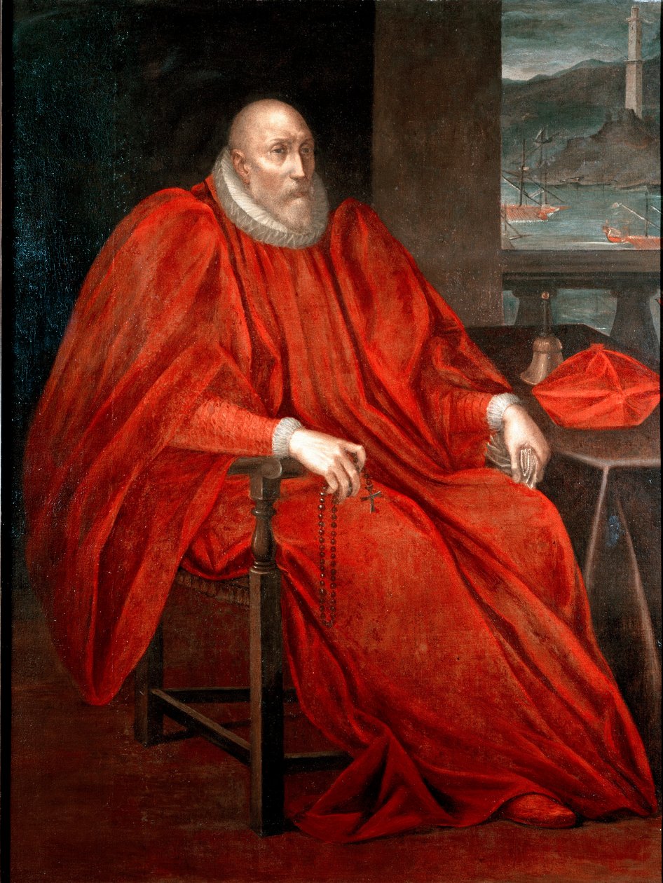 Portræt af Simone Spinola (1522-1569, Doge of Genes mellem 1567 og 1569) Maleri af Andrea Semino (1526-1594) 1568-1569 Søn. 128x170 cm Privat samling af Andrea Semino