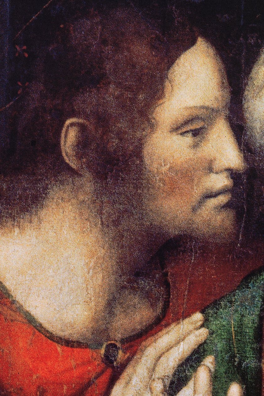 Abbey (Tongerlo Abbey). Maleri. Den sidste nadver. 1506-1507. Detalje (maleri) af Andrea Solario
