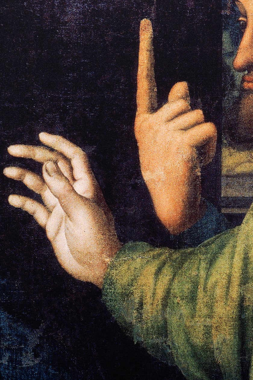 Klosteret (Tongerlo Abbey). Maleri. Den sidste nadver. 1506-1507. Detalje (maleri) af Andrea Solario