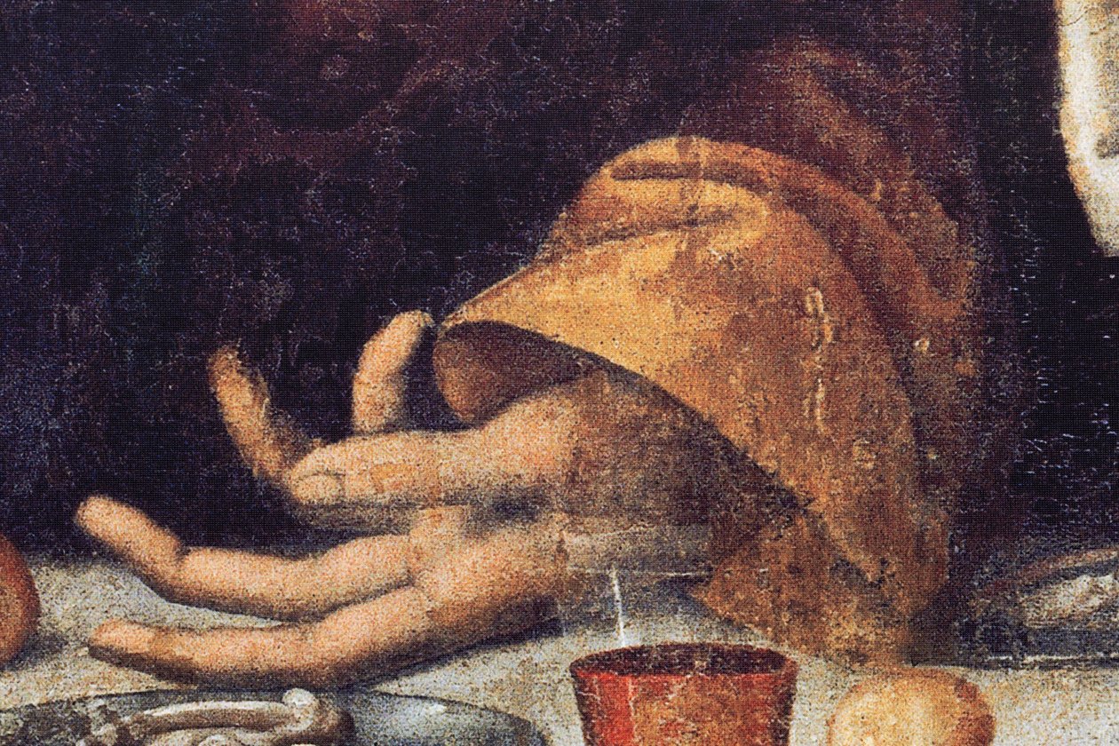 Klosteret (Tongerlo Abbey). Maleri. Den sidste nadver. 1506-1507. Detalje (maleri) af Andrea Solario